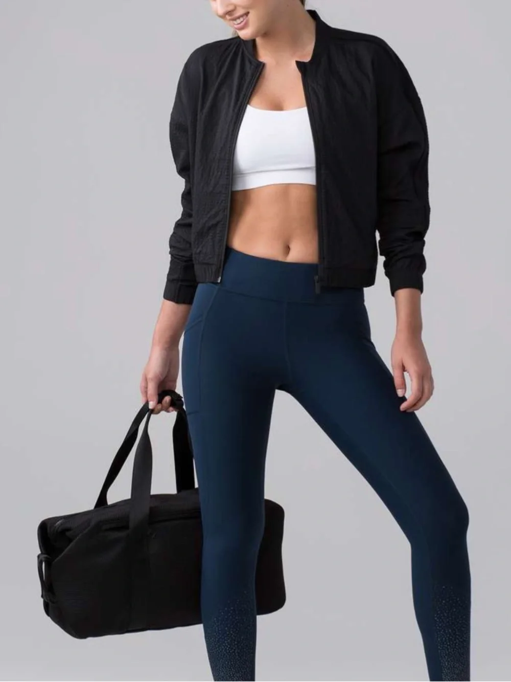 Lululemon pack light bomber jacket black